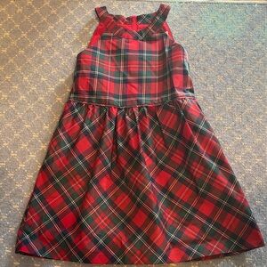 EUC Vineyard Vines Red and Green Plaid Kids Dress Sz 7